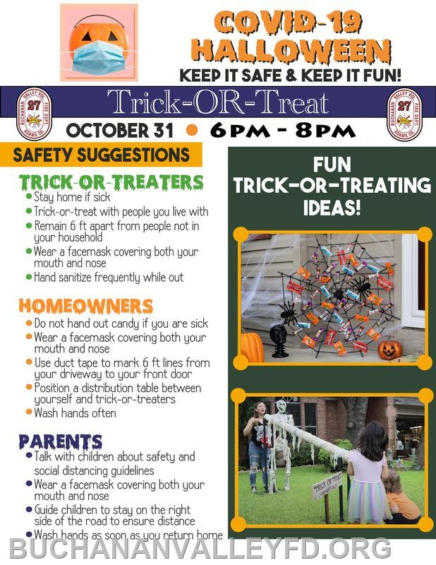 Franklin Township Trick or Treat Buchanan Valley Fire Department